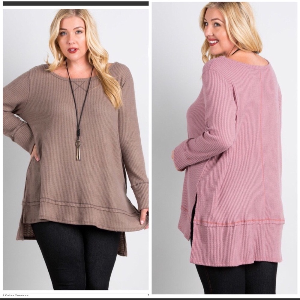 LAST ONE 3X Woman’s Rust colored Plus size shirt - Picture 2 of 4